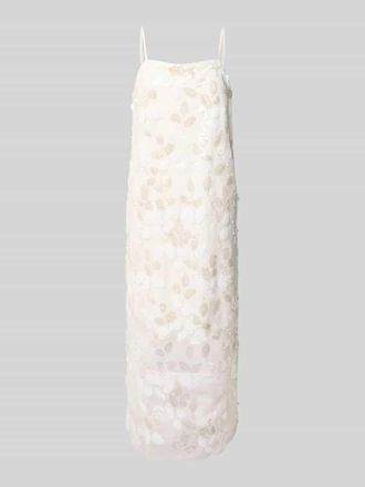Copenhagen Muse Midikleid mit Pailletten Modell ZIA in Offwhite, Gr&ouml;&szlig;e XS