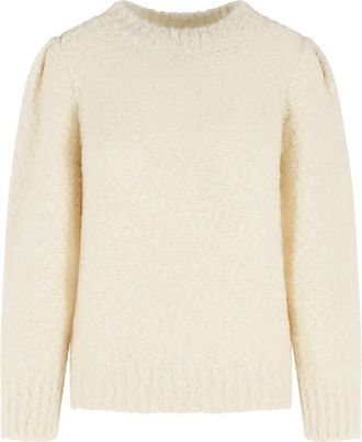 Isabel Marant Emma Ivory Virgin Wool Blend Sweater