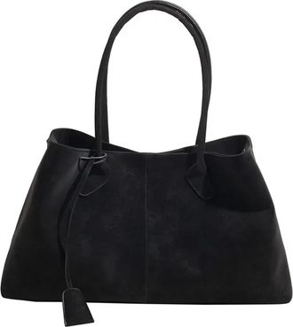 Generic Solid Color Fashionable Versatile Handbag Womens Large Capacity Shoulder Bag(Black-Type A)