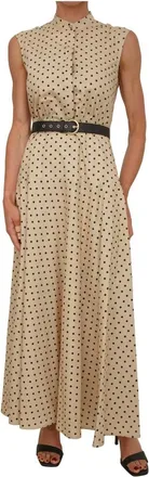 Max Mara Kleedjes, Dames, Beige, S, Katoen, Vestito