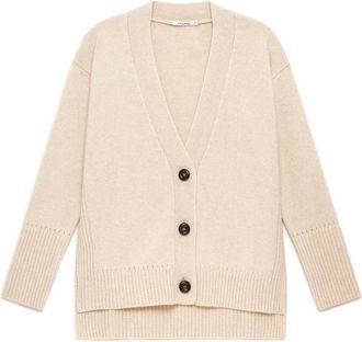 Maliparmi Cashmere Merinos Vest - Dames - Vesten - Beige - XL - Wol - Truien & Vesten