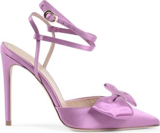 Dee Ocleppo Pointed Toe Satin Stiletto Pump