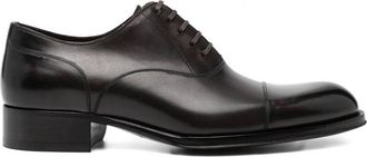 Tom Ford CLAYDON LACE UP SHOE Size: 45, colour: EBONY