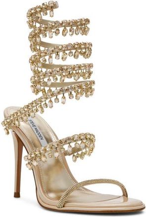 Steve Madden Gorgina Ankle Wrap Sandal in Champagne at Nordstrom, Size 6.5