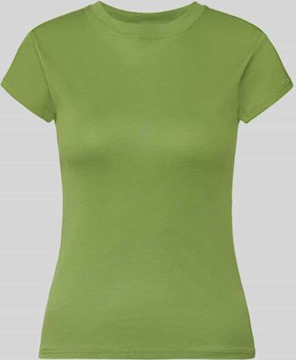 Topshop T-Shirt mit Rundhalsausschnitt Modell EVERYDAY in Hellgruen Melange, Gr&ouml;&szlig;e XS