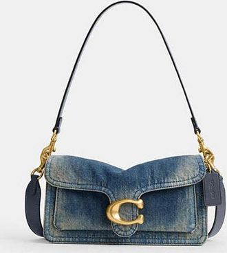Coach Tabby Shoulder Bag 26 In Regenerative Cotton Denim