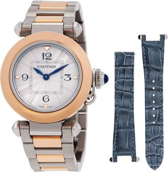 Cartier Pasha De Cartier Quartz Silver Dial Ladies Watch W2PA0007