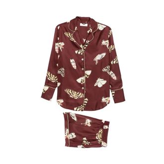 Olivia Von Halle Pyjamas, female, Brown, Size: XS Alba Pyjama Set