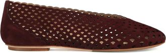 Sergio Rossi Ballerine in pelle - Rosso
