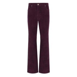 Twinset Wide Trousers, female, Purple, S, Corduroy Trousers