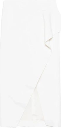 Khaite Jaia Midi Rok - Dames - Maxi Rokken - Wit - 2XS - Rokken