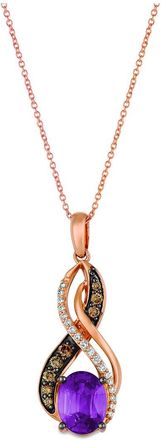 Le Vian 14K 1.76 Ct. Tw. Diamond & Amethyst Pendant