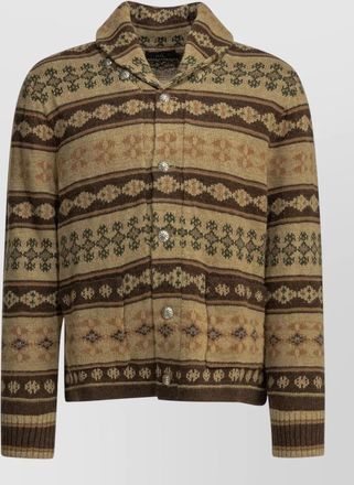 Ralph Lauren knit cardigan long sleeves patterned design