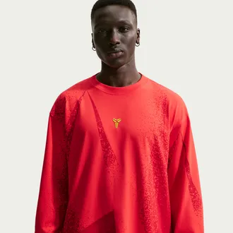 Nike Kobe Lunar New Year Nike Mens Dri-FIT Long-Sleeve Basketball T-Shirt in Red | IF4883-696