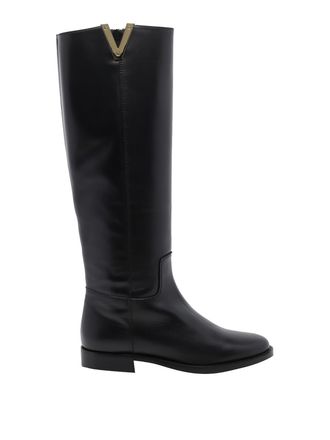 Via Roma 15 Via roma 15 black v leather boots
