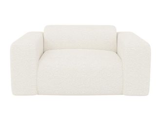 VENTE-UNIQUE.COM Sill&oacute;n cl&aacute;sico poli&eacute;ster blanco