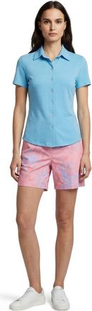 Lords of Harlech Paisley Explosion Womens Tailored Short in Paisley Explosion Coral at Nordstrom, Size 14