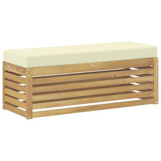 vidaXL Conjunto De Sof&aacute;s De Exterior Blanco Y Crema 115 X 43 X 45 Cm Vidaxl