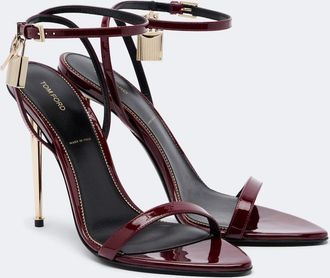 Tom Ford Padlock patent leather sandals