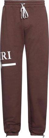 Amiri Brown Logo Printed Joggers