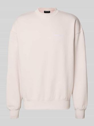 Pegador Oversized Sweatshirt mit Label-Stitching in Flieder, Gr&ouml;&szlig;e XXL