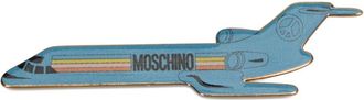 Moschino Vliegtuigvormige Broche - Dames - Broches - Blauw - ONE Size - Accessoires