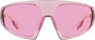 Burberry BE43694015 Pink Shield Full Rim Sunglasses - Pink