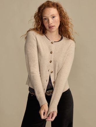 Lucky Brand Womens Cashmere Cardigan