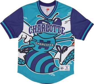 Mitchell & Ness NBA Jumbotron Mesh V-hals Jersey - Heren - Fitness - Veelkleurig - L - Polyester - Fitness
