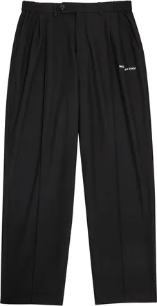 Mki Miyuki Zoku Logo Embroidered Straight-leg Woven Trousers - Black - XL