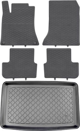 OEM Juego De Alfombrillas De Goma Para Coche Y Alfombrilla Para Maletero Para Mercedes Clase B W246 Hatchback (10/2011-12/2018)