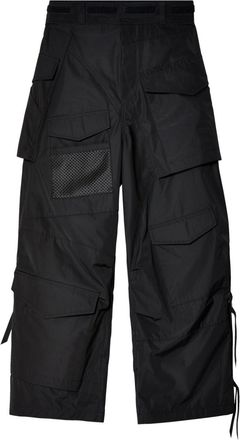 Junya Watanabe wide-leg cargo trousers - women - Polyester - S - Black