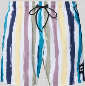 HUGO BOSS Badeshorts aus schnell trocknendem Material Modell DINO in Petrol, Gr&ouml;&szlig;e XXL