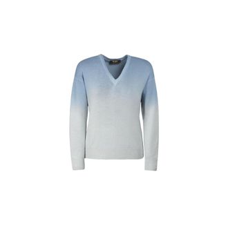 Moorer Dames, Truien, Blauw, Maat: XS Kasjmier