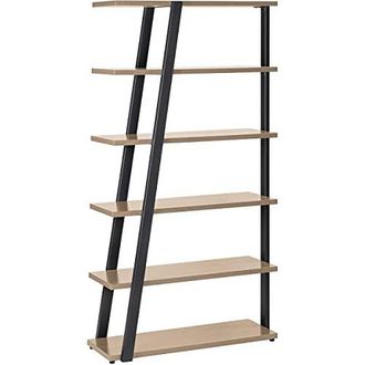 Safco Mirella 5 Shelf Bookshelf Sand Dune