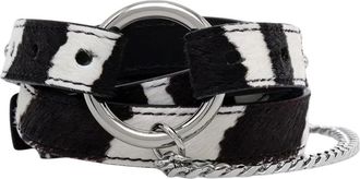 Patrizia Pepe Smalle leren riem - Dames - Accessoires - Zwart - Maat: S Leer