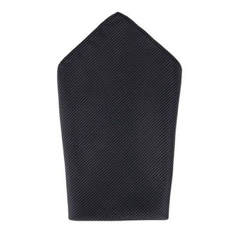 Trafalgar Store Leyton Diagonal Lined Tone on Tone Silk 12 x 12 Pocket Square in Graphite at Nordstrom