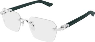 Cartier CT0623O003 Rimless Sunglasses - Green