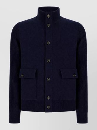 Lardini wool blend double-breasted cardigan