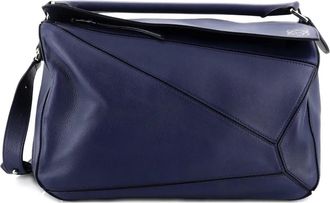 Loewe Puzzle Bag Leather Large satchel - Blauw