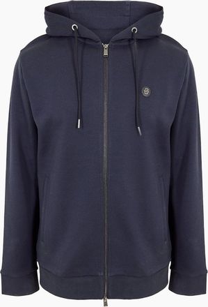 HUGO BOSS Mens Hbb Cspence Zip Hoodie - Dark Blue - Size: 5X large