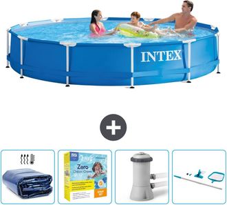 Intex Piscina Con Estructura Redonda - 366x76 Cm - 7-piezas Scb14