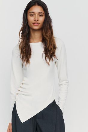 Maeve Cotton Modal Asymmetrical Top