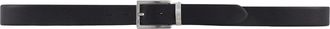 Emporio Armani Black Eagle Embossed Reversible Bovine Leather Belt
