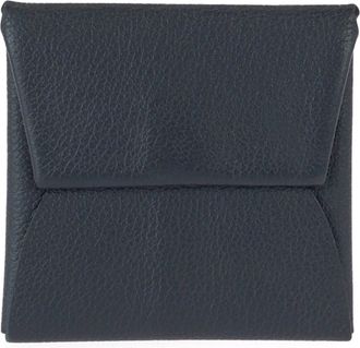 Herm&egrave;s Black Leather Coin Purse/Coin Case (Pre-Owned)