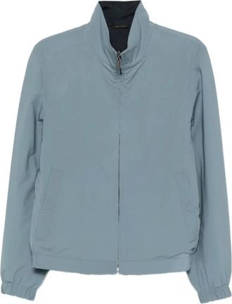 Brioni Reversible Jacket - Heren - Zomerjassen - Blauw - 2XL - Katoen - Jassen