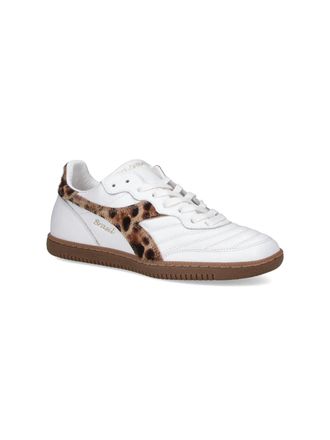 Dolce & Gabbana Leopard-Print Suede Sneaker - White