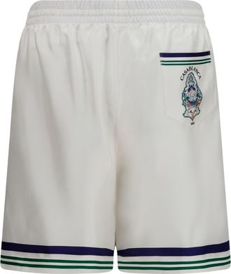 Casablanca Mens Hotel Crest Shorts Silk Bermuda