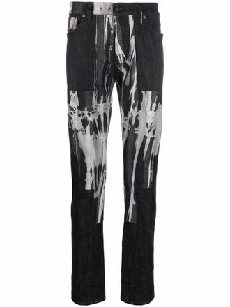 Diesel Slim-fit jeans - Zwart