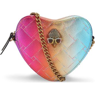 Kurt Geiger Kensington Heart Quilted Leather Crossbody Bag in Open Miscellaneous at Nordstrom